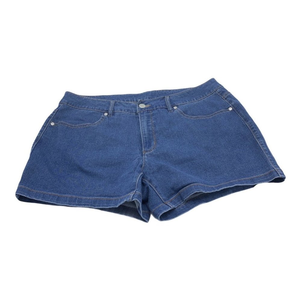 Vintage Rider Womens Blue Jean Shorts 18 M